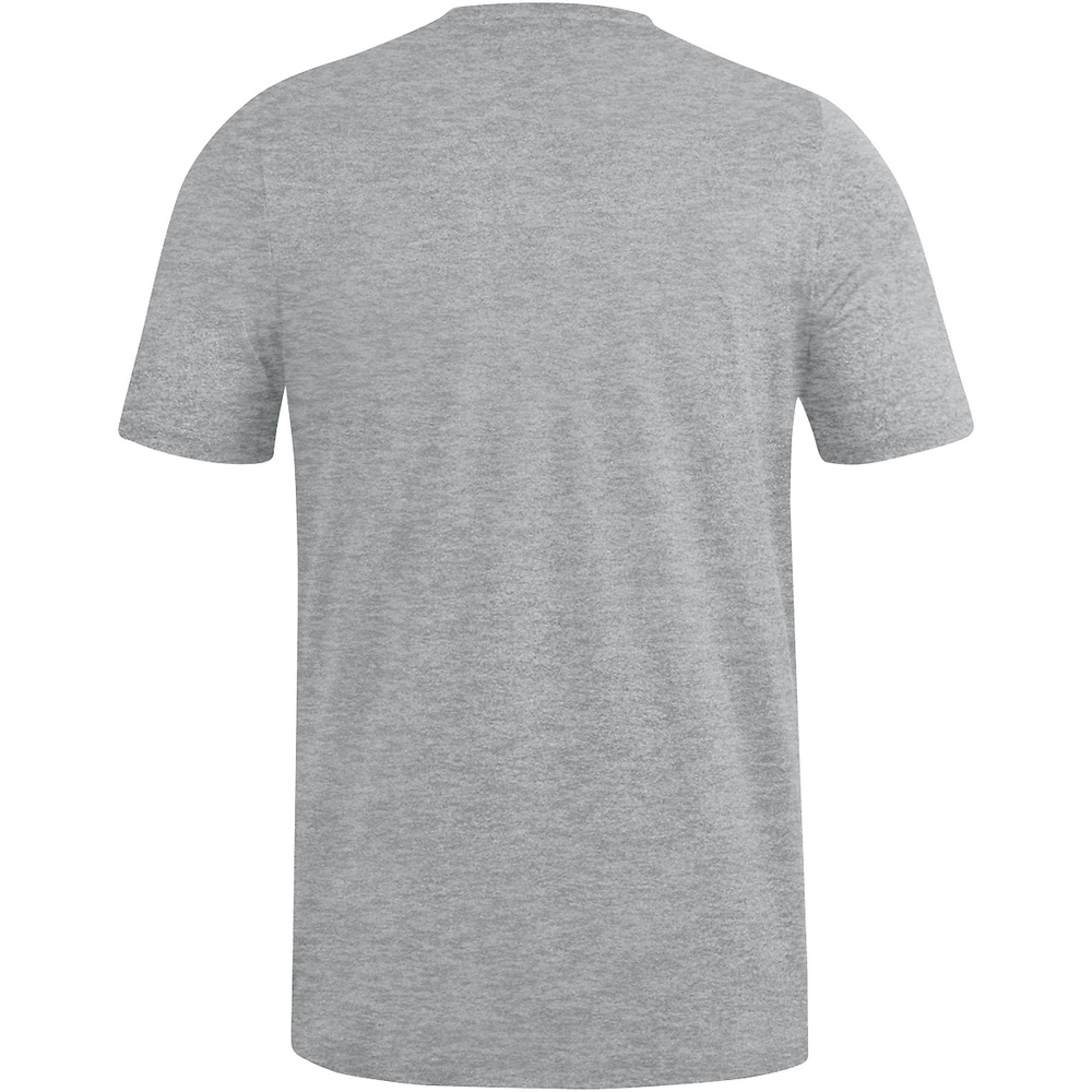 CAMISETA JAKO PREMIUM BASICS MANGA CORTA, GRIS CLARO MELANGE HOMBRE. 