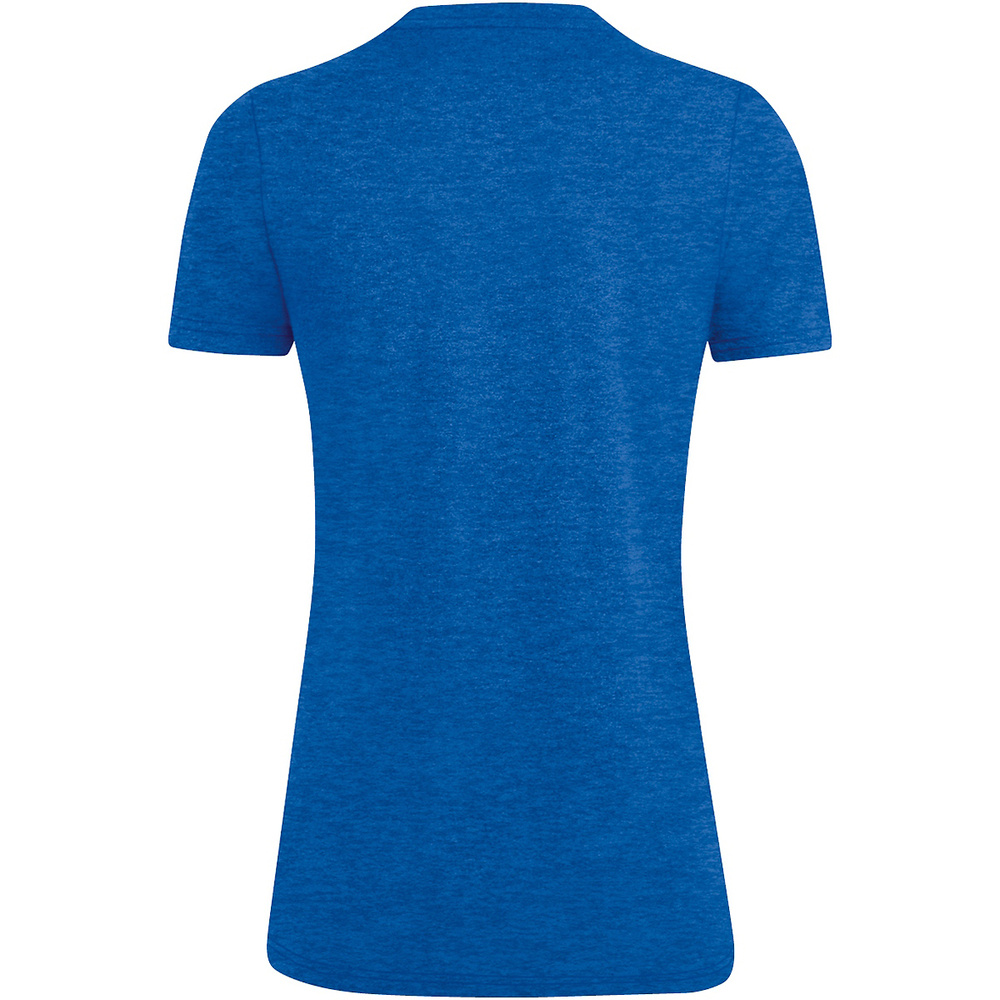 CAMISETA JAKO PREMIUM BASICS MANGA CORTA, ROYAL MELANGE MUJER. 