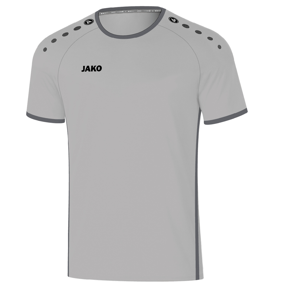 CAMISETA JAKO PRIMERA MANGA CORTA, GRIS-GRIS PIEDRA HOMBRE. 