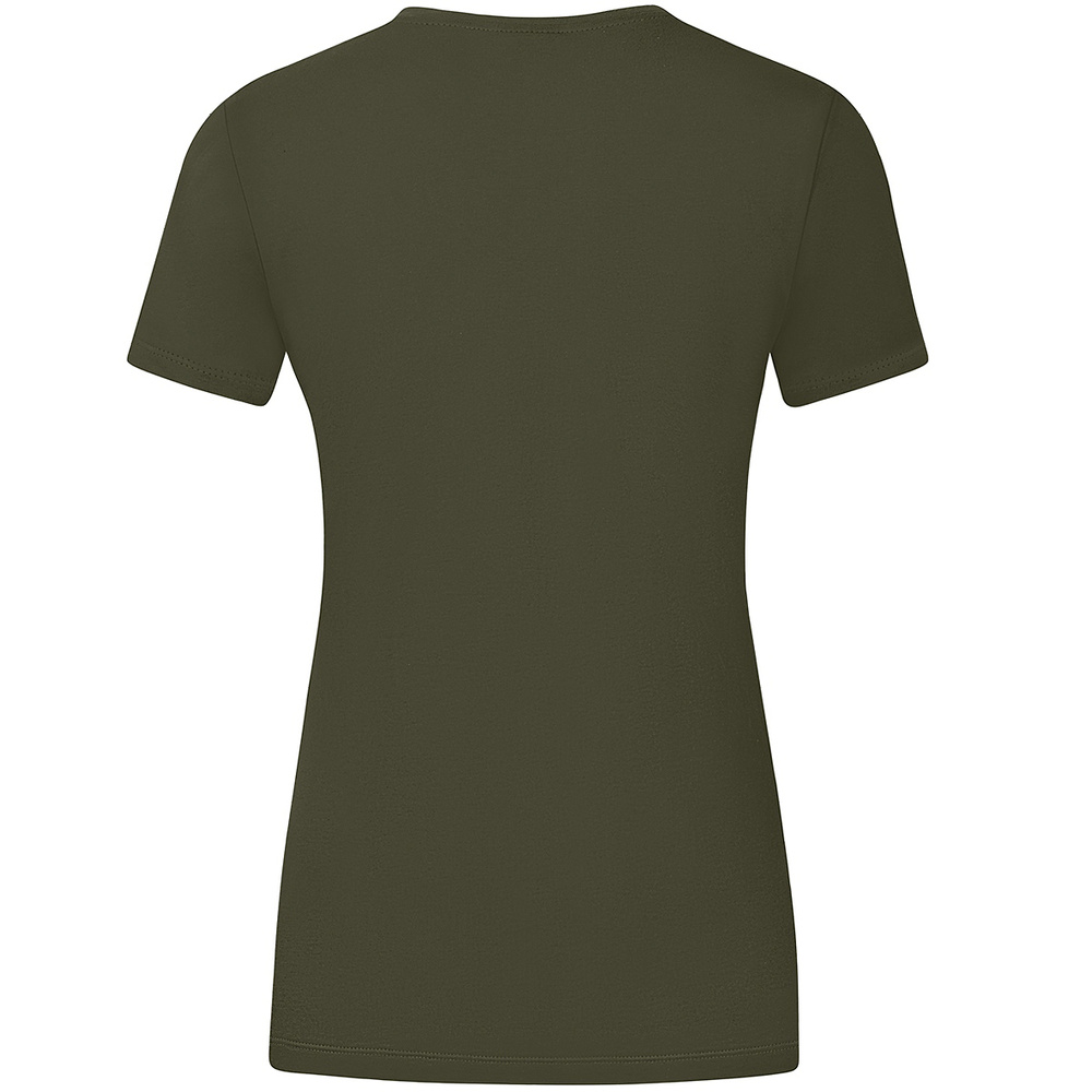 CAMISETA JAKO PROMO, CAQUI-VERDE NEÓN MUJER. 