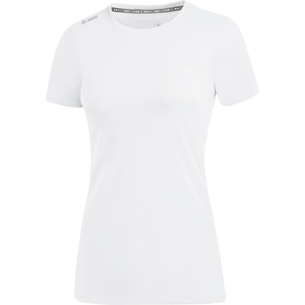 CAMISETA JAKO RUN 2.0 MANGA CORTA, BLANCA MUJER. 