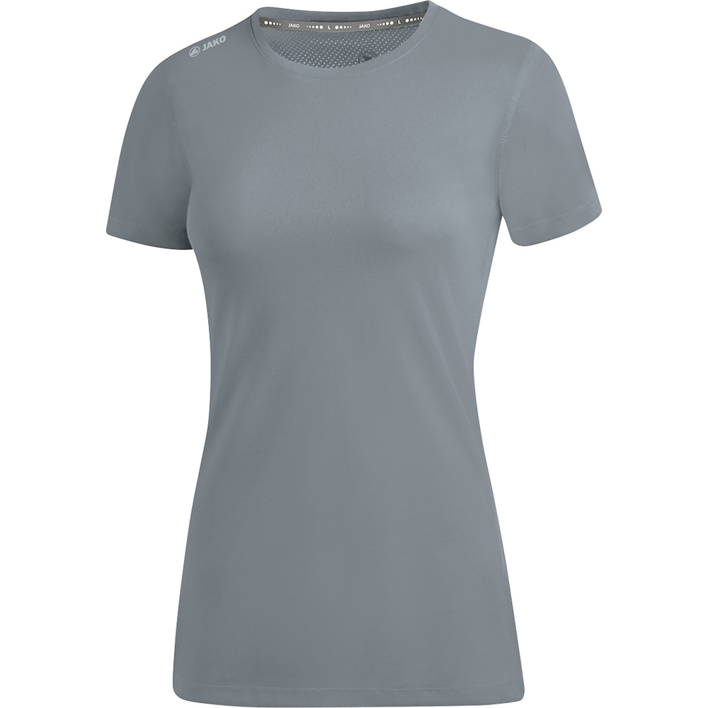 CAMISETA JAKO RUN 2.0 MANGA CORTA, GRIS PIEDRA MUJER. 