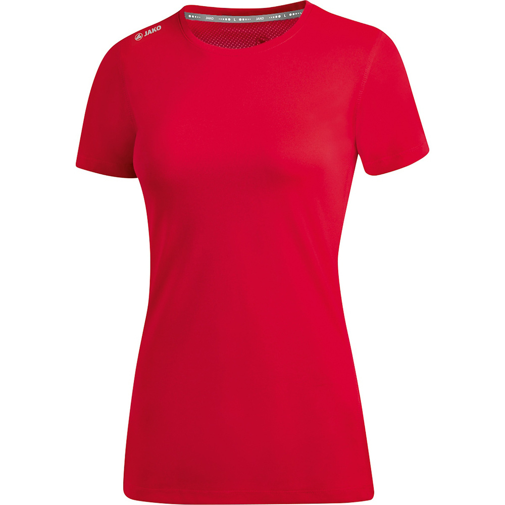 CAMISETA JAKO RUN 2.0 MANGA CORTA, ROJA MUJER. 