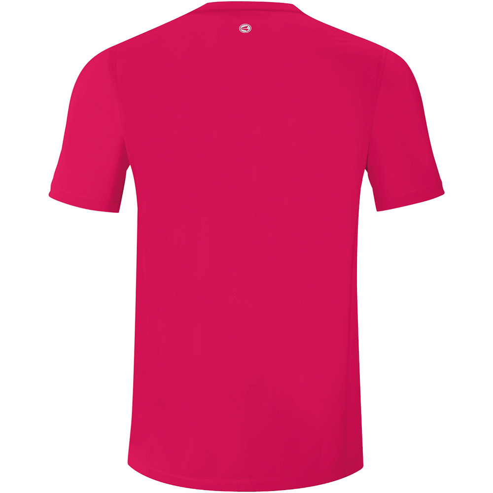 CAMISETA JAKO RUN 2.0 MANGA CORTA, ROSA HOMBRE. 