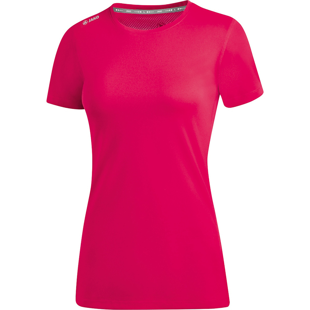 CAMISETA JAKO RUN 2.0 MANGA CORTA, ROSA MUJER. 