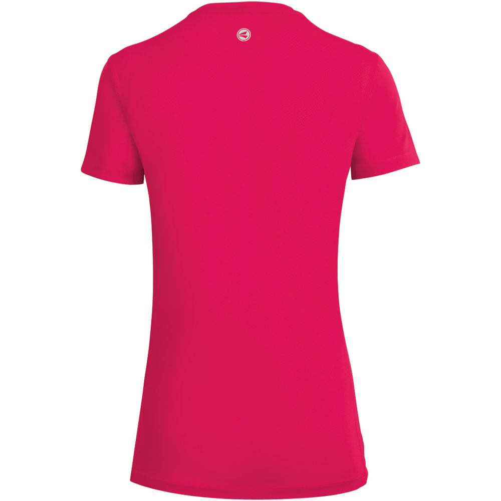 CAMISETA JAKO RUN 2.0 MANGA CORTA, ROSA MUJER. 