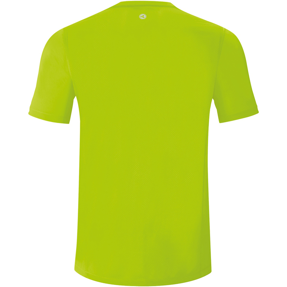 CAMISETA JAKO RUN 2.0 MANGA CORTA, VERDE NEÓN HOMBRE. 