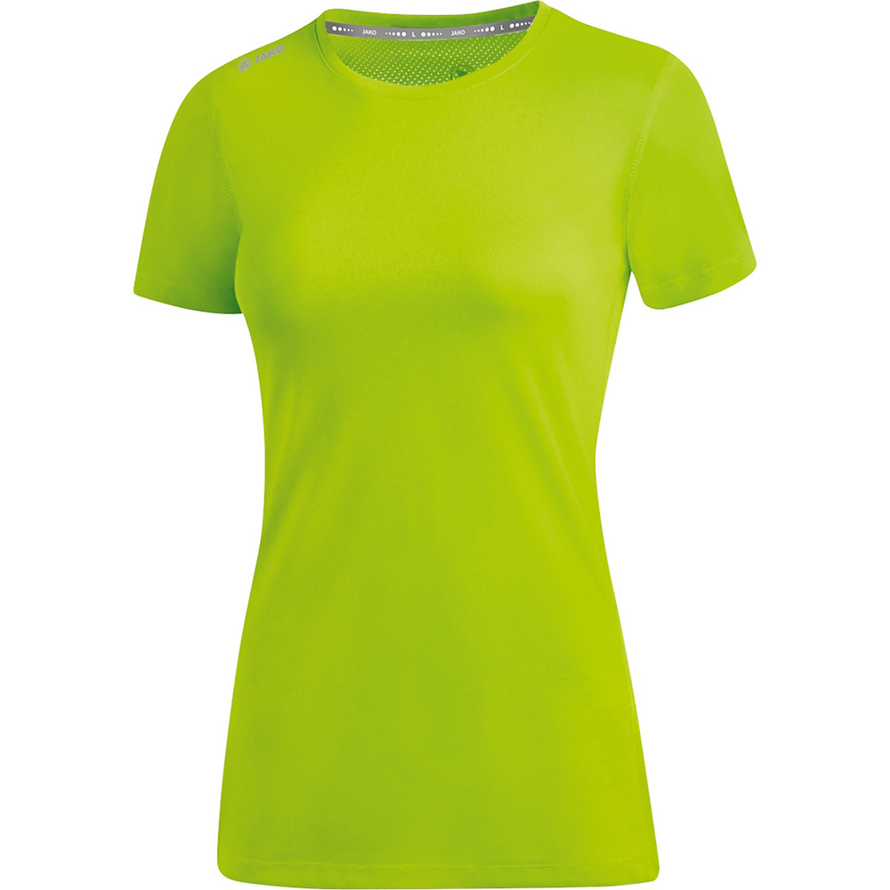 CAMISETA JAKO RUN 2.0 MANGA CORTA, VERDE NEÓN MUJER. 