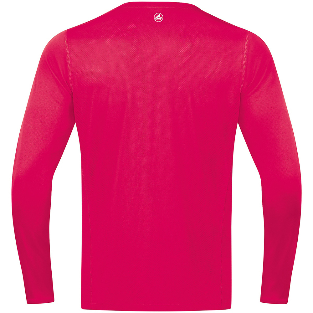 CAMISETA JAKO RUN 2.0 MANGA LARGA, ROSA HOMBRE. 