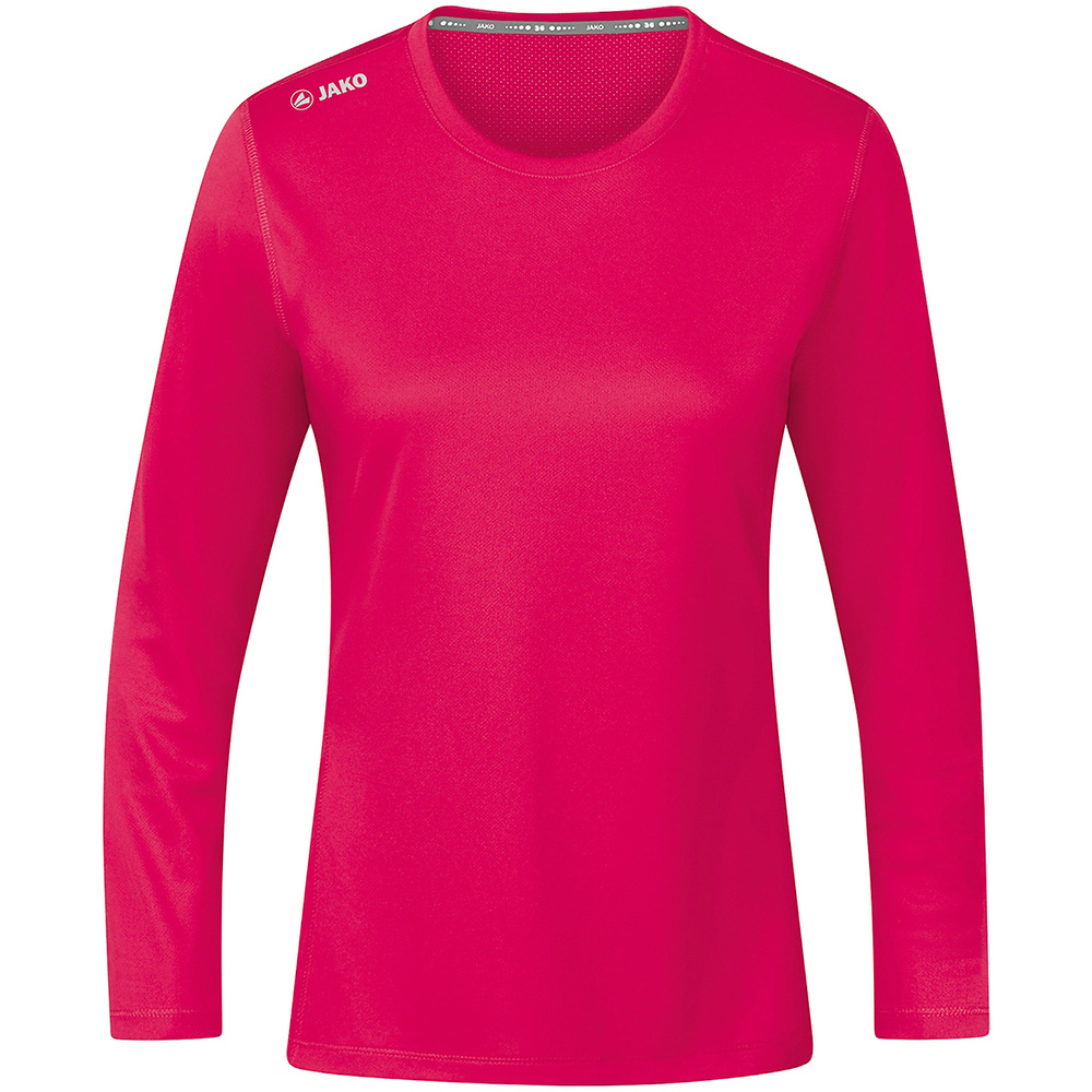 CAMISETA JAKO RUN 2.0 MANGA LARGA, ROSA MUJER. 