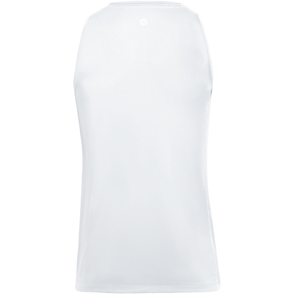 CAMISETA JAKO RUN 2.0 SIN MANGAS, BLANCA HOMBRE. 