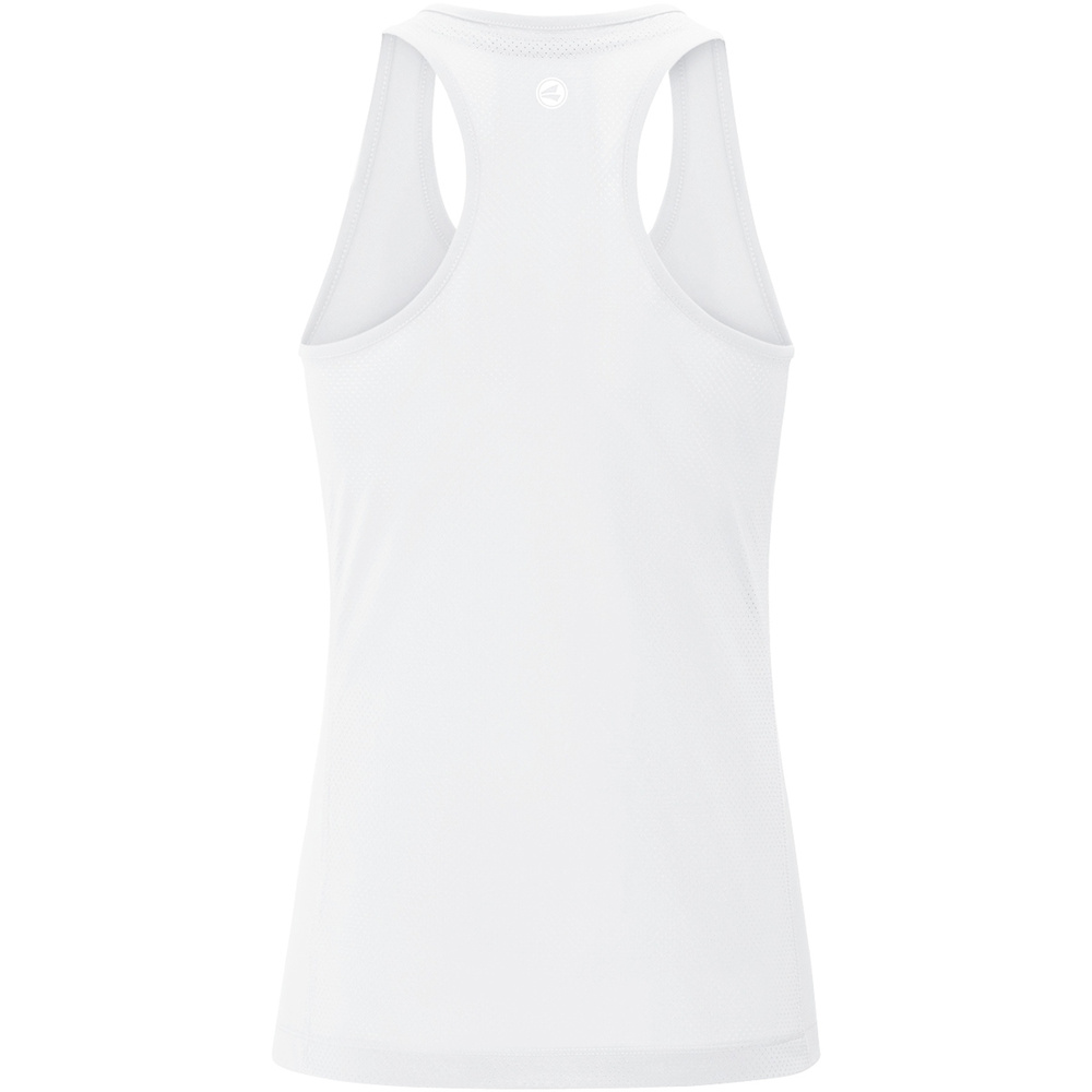 CAMISETA JAKO RUN 2.0 SIN MANGAS, BLANCA MUJER. 