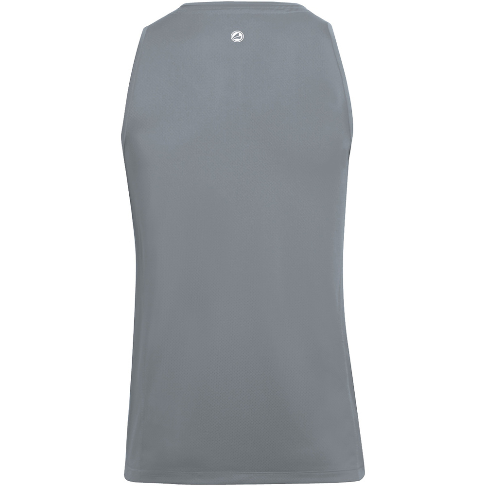 CAMISETA JAKO RUN 2.0 SIN MANGAS, GRIS PIEDRA HOMBRE. 