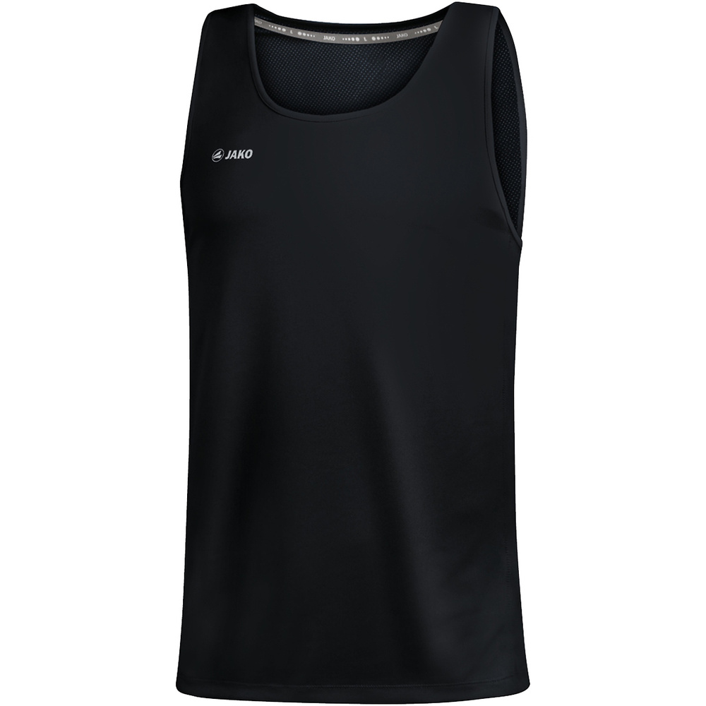 CAMISETA JAKO RUN 2.0 SIN MANGAS, NEGRA HOMBRE. 