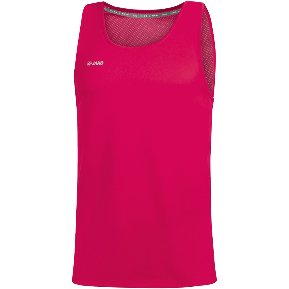 CAMISETA JAKO RUN 2.0 SIN MANGAS, ROSA HOMBRE. 