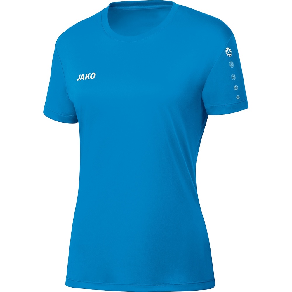 CAMISETA JAKO TEAM MANGA CORTA, AZUL JAKO MUJER. 