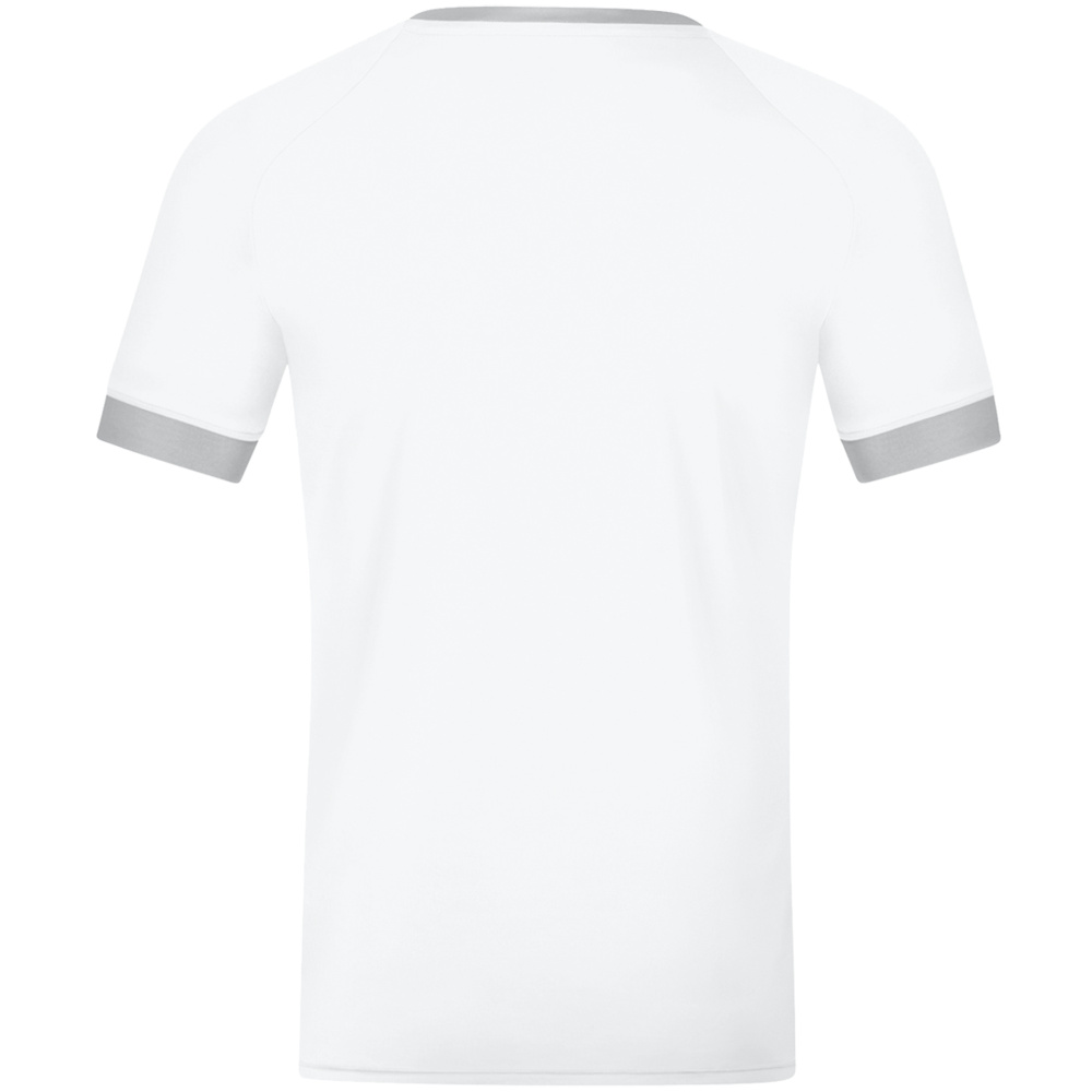 CAMISETA JAKO TROPICANA MANGA CORTA, BLANCA-PLATA HOMBRE. 