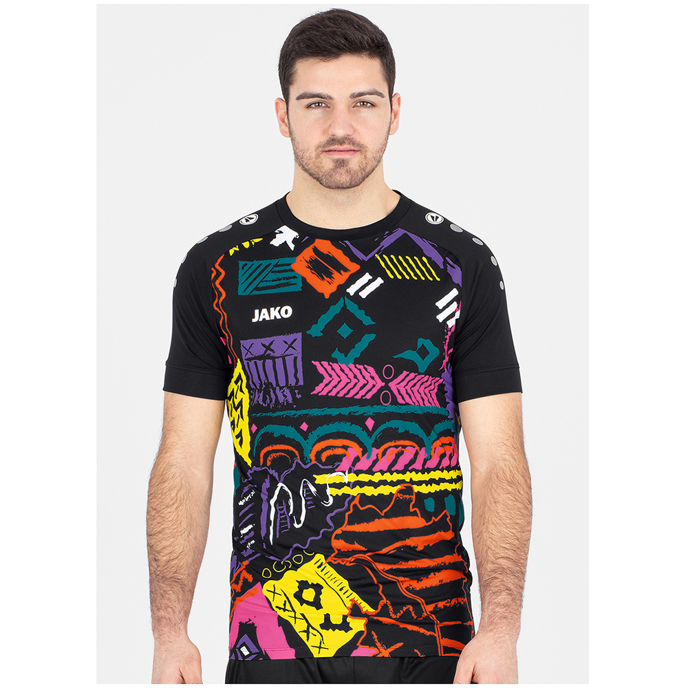 CAMISETA JAKO TROPICANA MANGA CORTA, RETRO HOMBRE. 