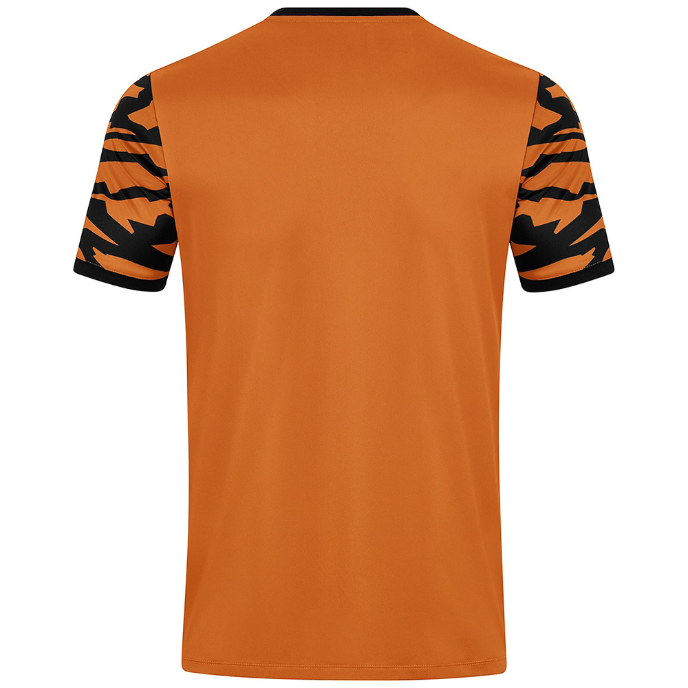 CAMISETA MANGA CORTA JAKO ANIMAL, NARANJA NEÓN-NEGRA NIÑO. 