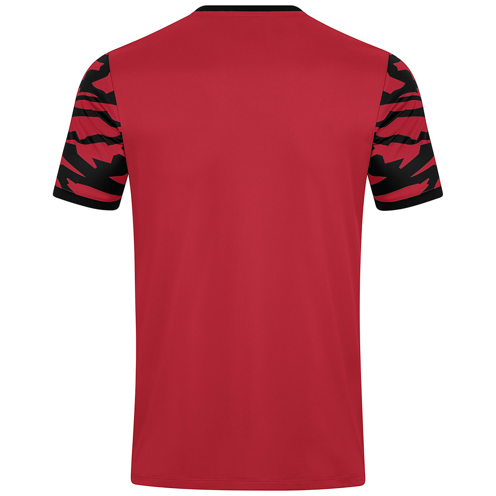 CAMISETA MANGA CORTA JAKO ANIMAL, ROJA-NEGRA UNISEX. 