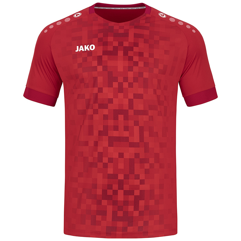 CAMISETA MANGA CORTA JAKO PIXEL, ROJA NIÑO. 