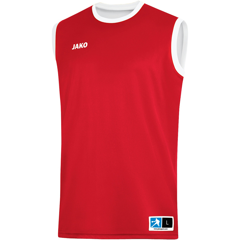 CAMISETA REVERSIBLE JAKO CHANGE 2.0, ROJA-BLANCA NIÑO. 