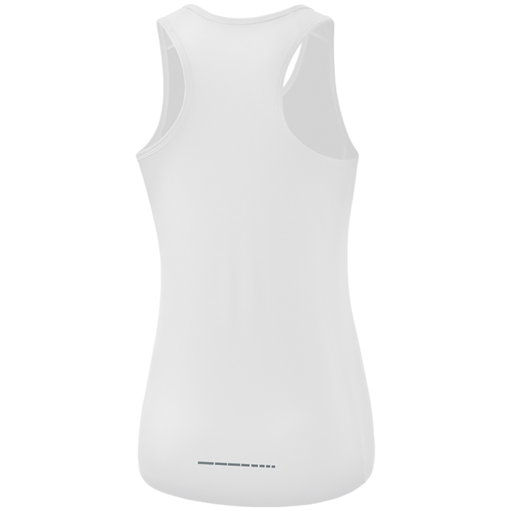 CAMISETA SIN MANGAS ERIMA RACING SINGLET, BLANCA MUJER. 