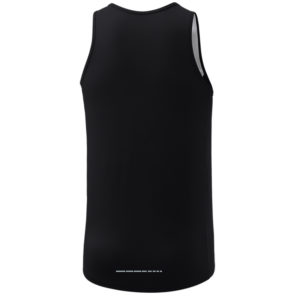 CAMISETA SIN MANGAS ERIMA RACING SINGLET, NEGRA HOMBRE. 