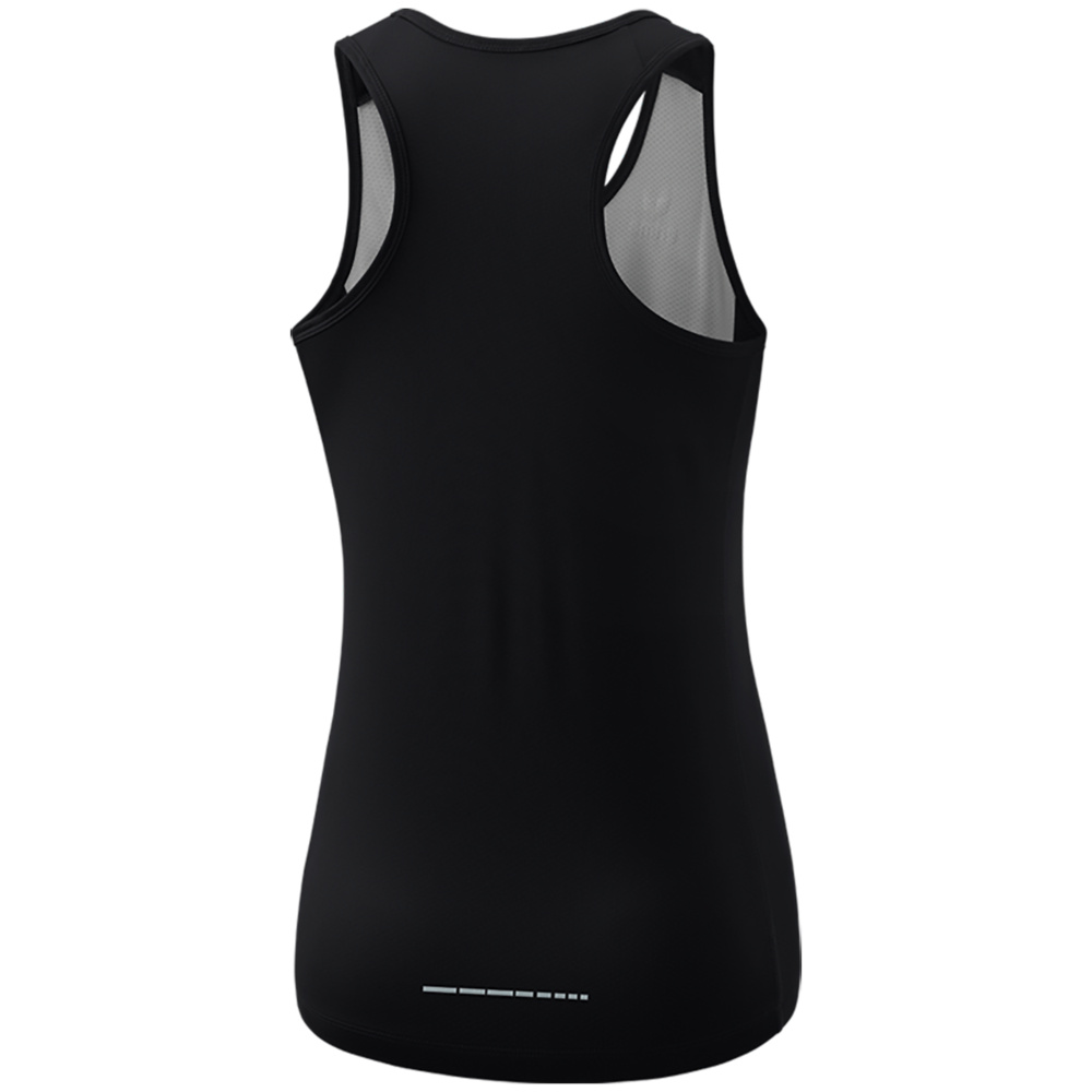 CAMISETA SIN MANGAS ERIMA RACING SINGLET, NEGRA MUJER. 