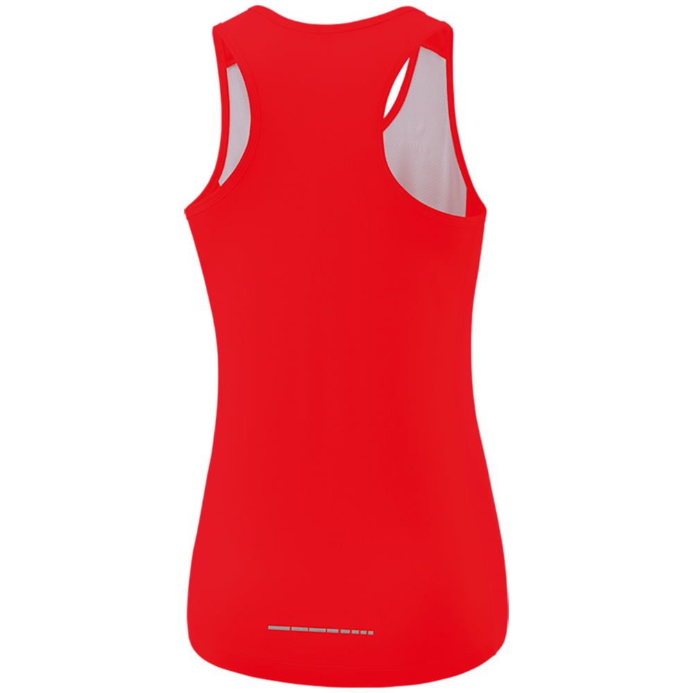 CAMISETA SIN MANGAS ERIMA RACING SINGLET, ROJA MUJER. 