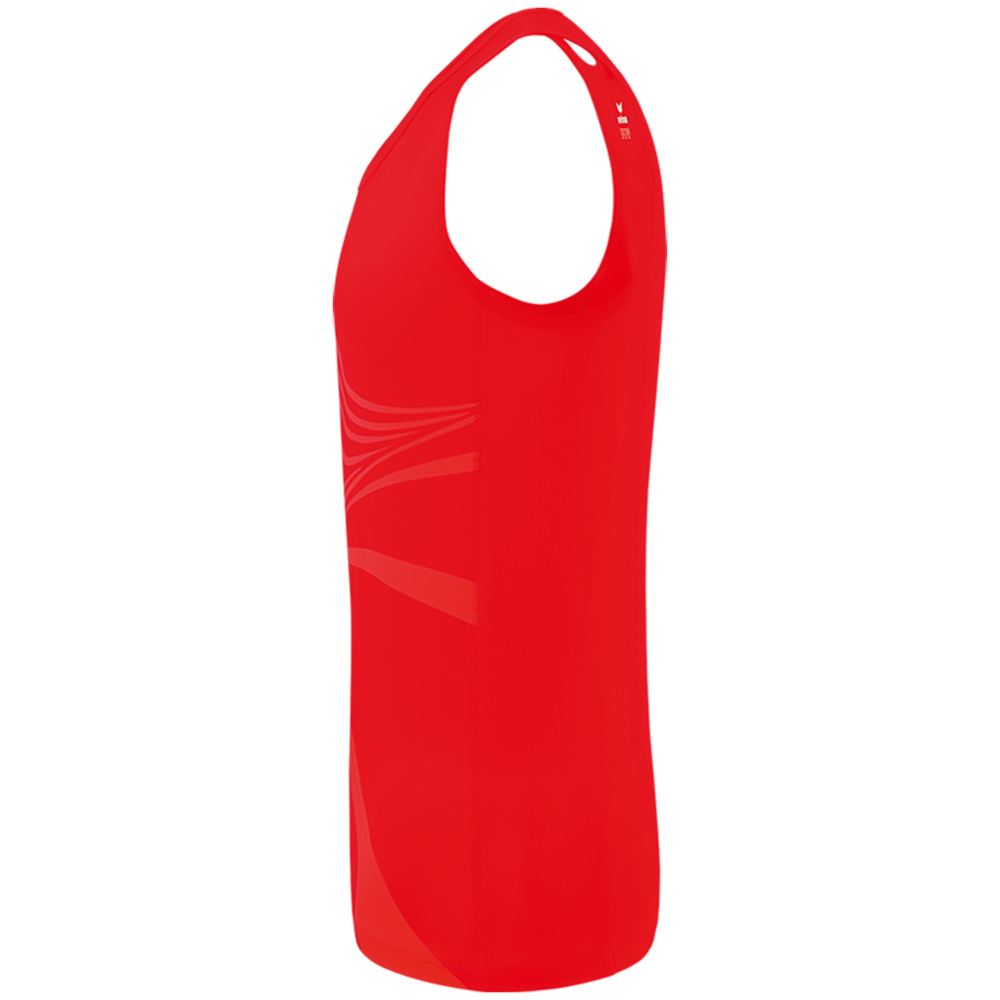 CAMISETA SIN MANGAS ERIMA RACING SINGLET, ROJA NIÑO. 