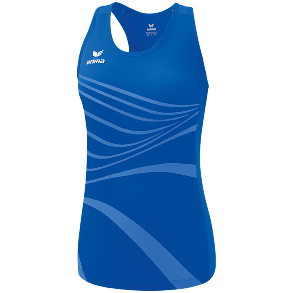 CAMISETA SIN MANGAS ERIMA RACING SINGLET, ROYAL MUJER. 