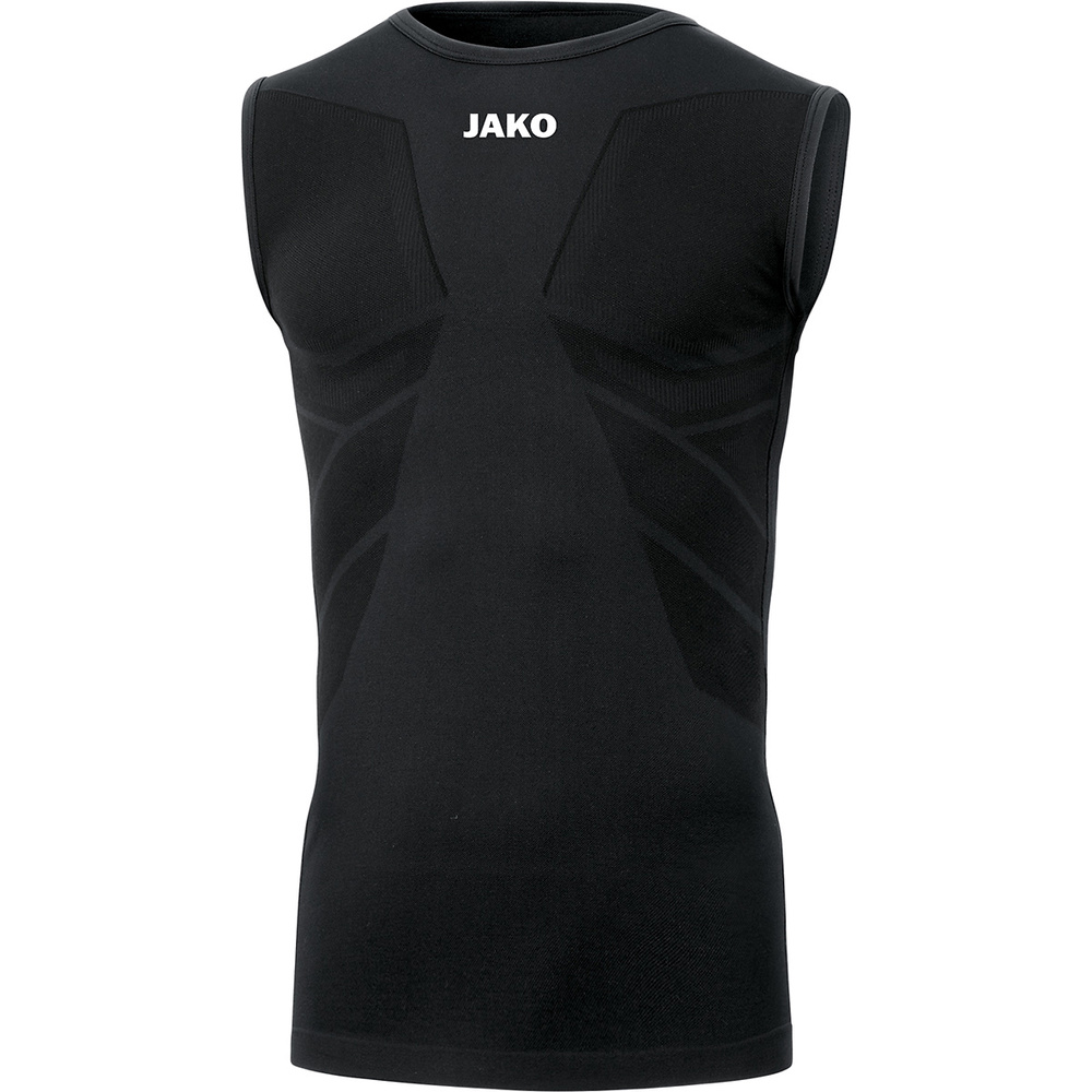 CAMISETA CUELLO ALTO JAKO COMFORT 2.0, NEGRA HOMBRE.