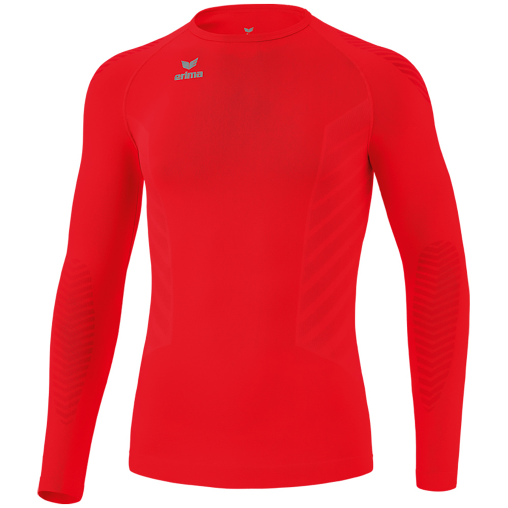 CAMISETA TÉRMICA MANGA LARGA ERIMA ATHLETIC, ROJA NIÑO.