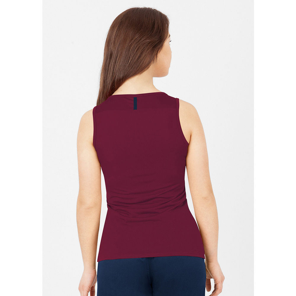 CAMISETA TIRANTES JAKO CHALLENGE, BURDEOS-MARINO MUJER. 