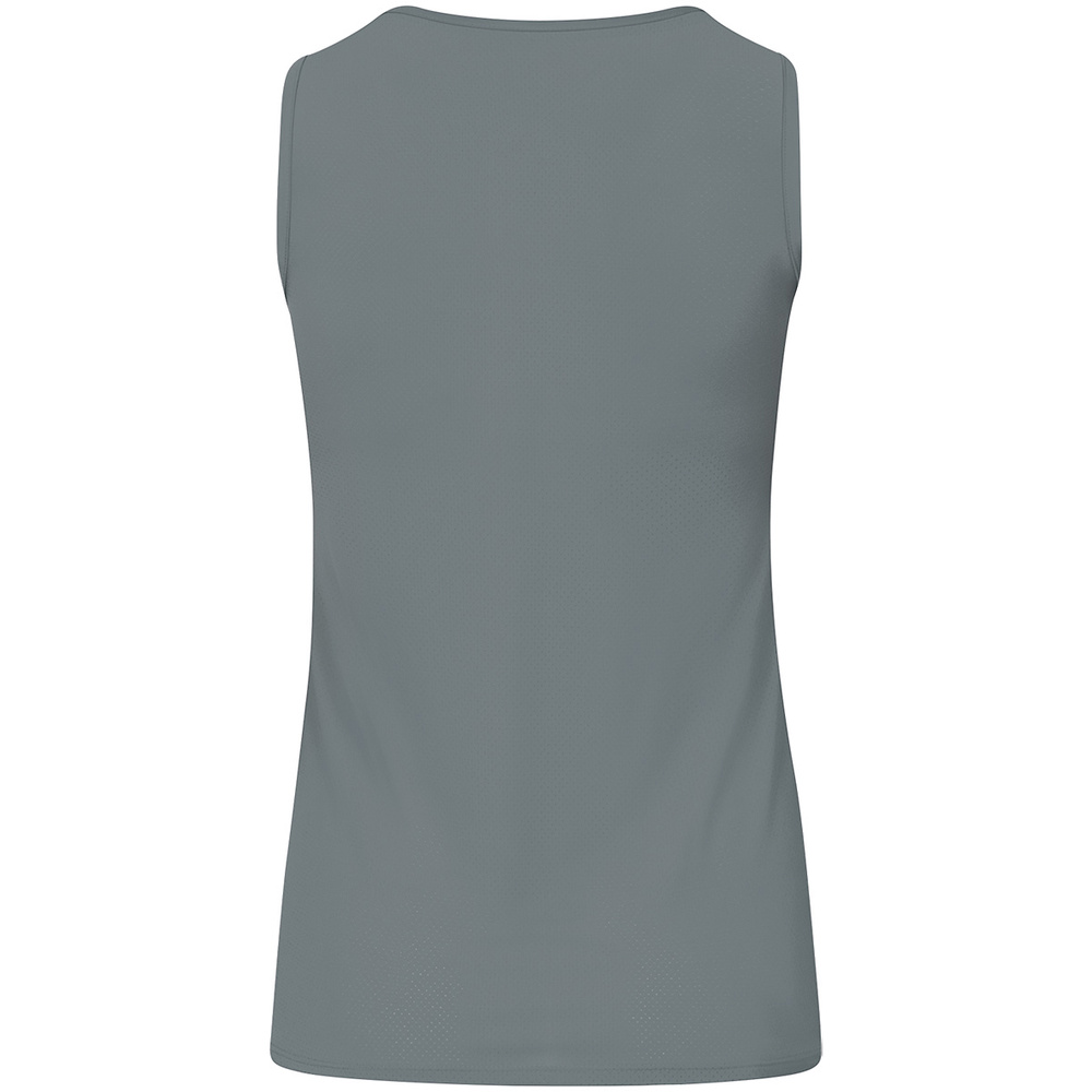 CAMISETA TIRANTES JAKO CHALLENGE, GRIS PIEDRA-NEGRA MUJER. 