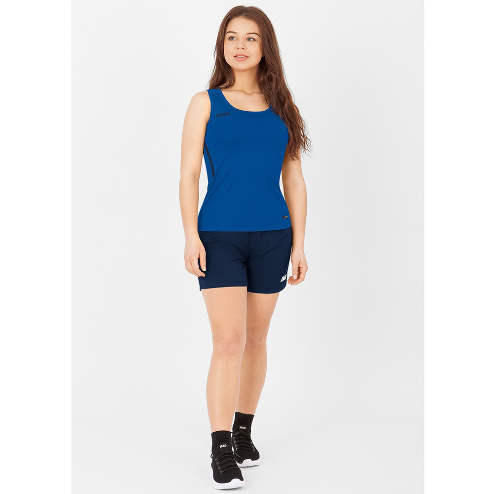 CAMISETA TIRANTES JAKO CHALLENGE, ROYAL-MARINO MUJER. 