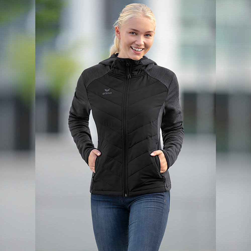 Chaqueta acolchada negra mujer hotsell