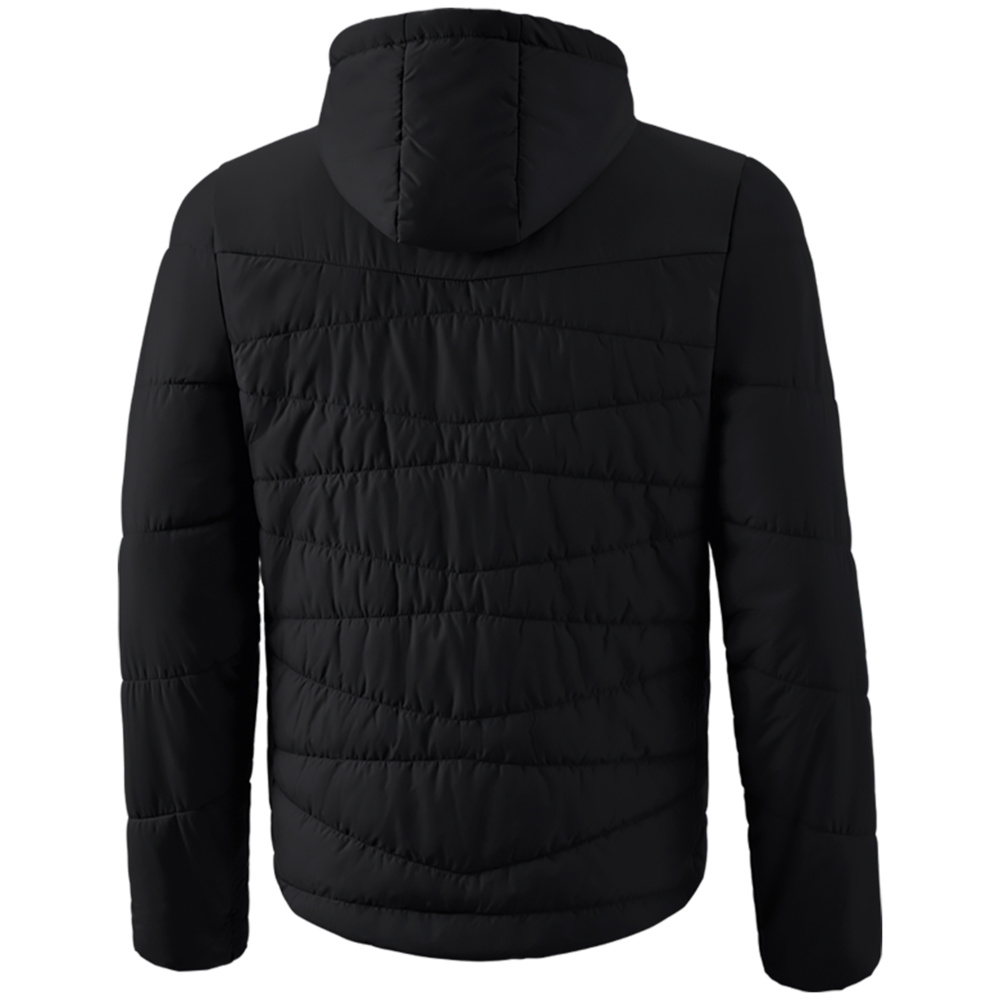 CHAQUETA ACOLCHADA ERIMA QUILTED JACKET, NEGRA HOMBRE. 