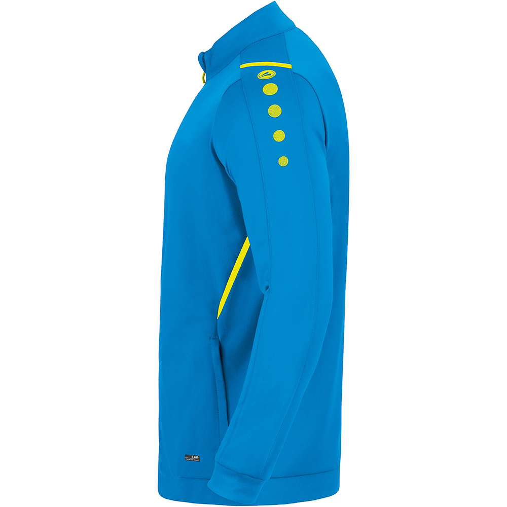 CHAQUETA CHÁNDAL POLIÉSTER JAKO CHALLENGE, AZUL JAKO-AMARILLO NEÓN HOMBRE. 