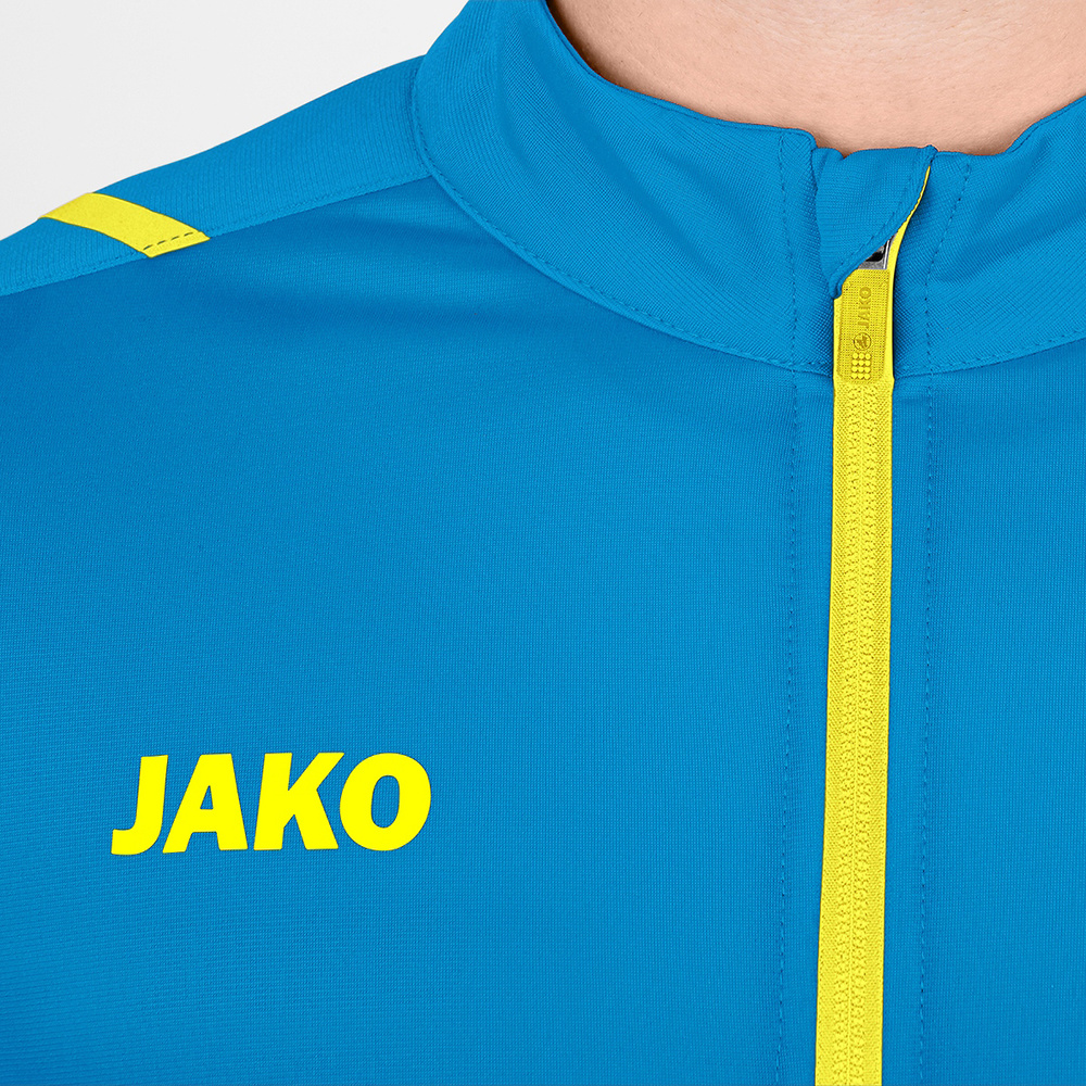 CHAQUETA CHÁNDAL POLIÉSTER JAKO CHALLENGE, AZUL JAKO-AMARILLO NEÓN HOMBRE. 