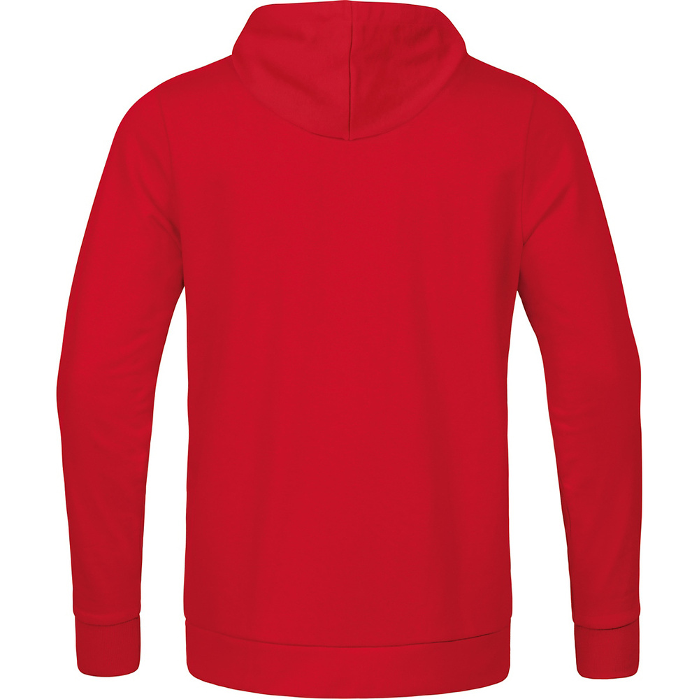 CHAQUETA CON CAPUCHA JAKO BASE, ROJA NIÑO. 