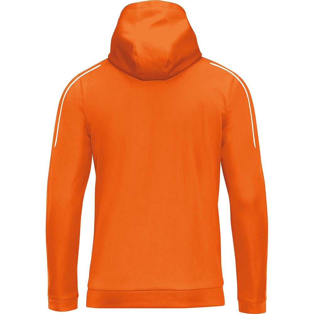 CHAQUETA CON CAPUCHA JAKO CLASSICO, NARANJA NIÑO. 