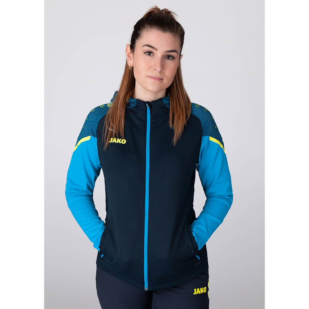 CHAQUETA CON CAPUCHA JAKO PERFORMANCE, MARINO-AZUL JAKO MUJER. 