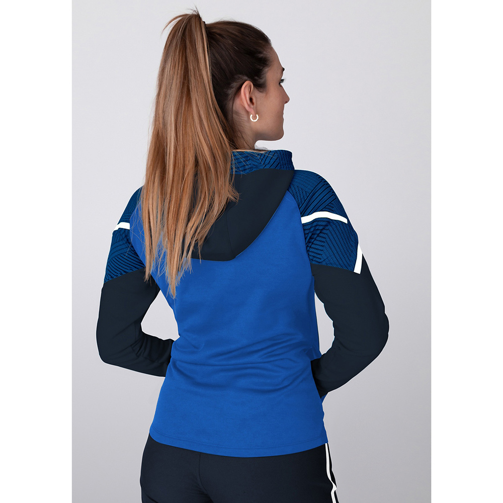 CHAQUETA CON CAPUCHA JAKO PERFORMANCE, ROYAL-MARINO MUJER. 