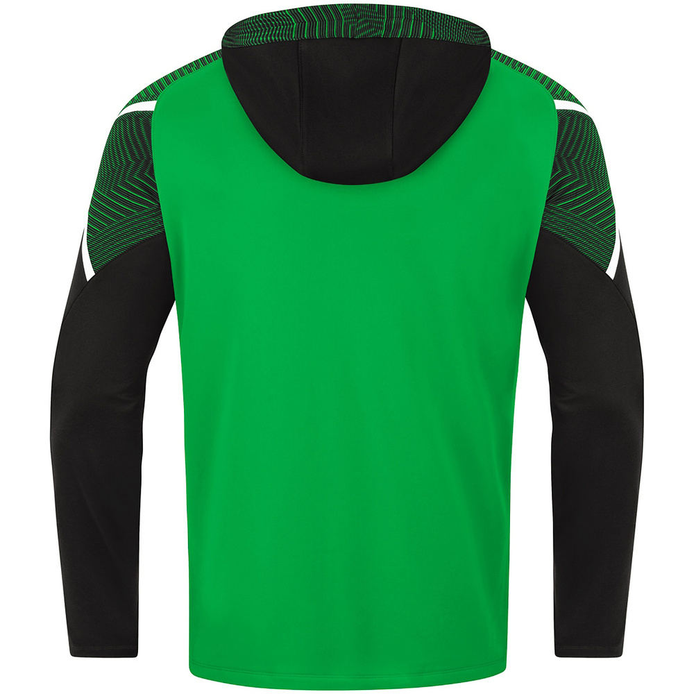 CHAQUETA CON CAPUCHA JAKO PERFORMANCE, VERDE-NEGRA HOMBRE. 