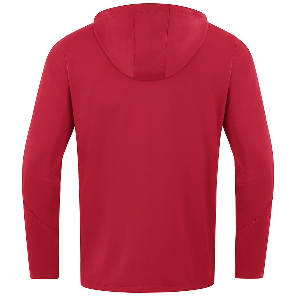 CHAQUETA CON CAPUCHA JAKO POWER, ROJA-BLANCA NIÑO. 