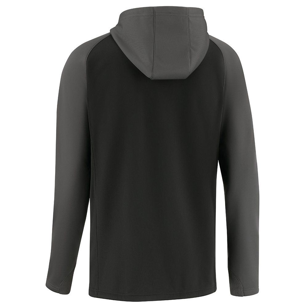 CHAQUETA CON CAPUCHA SALLERX.72, NEGRO-GRIS-BLANCO UNISEX. 