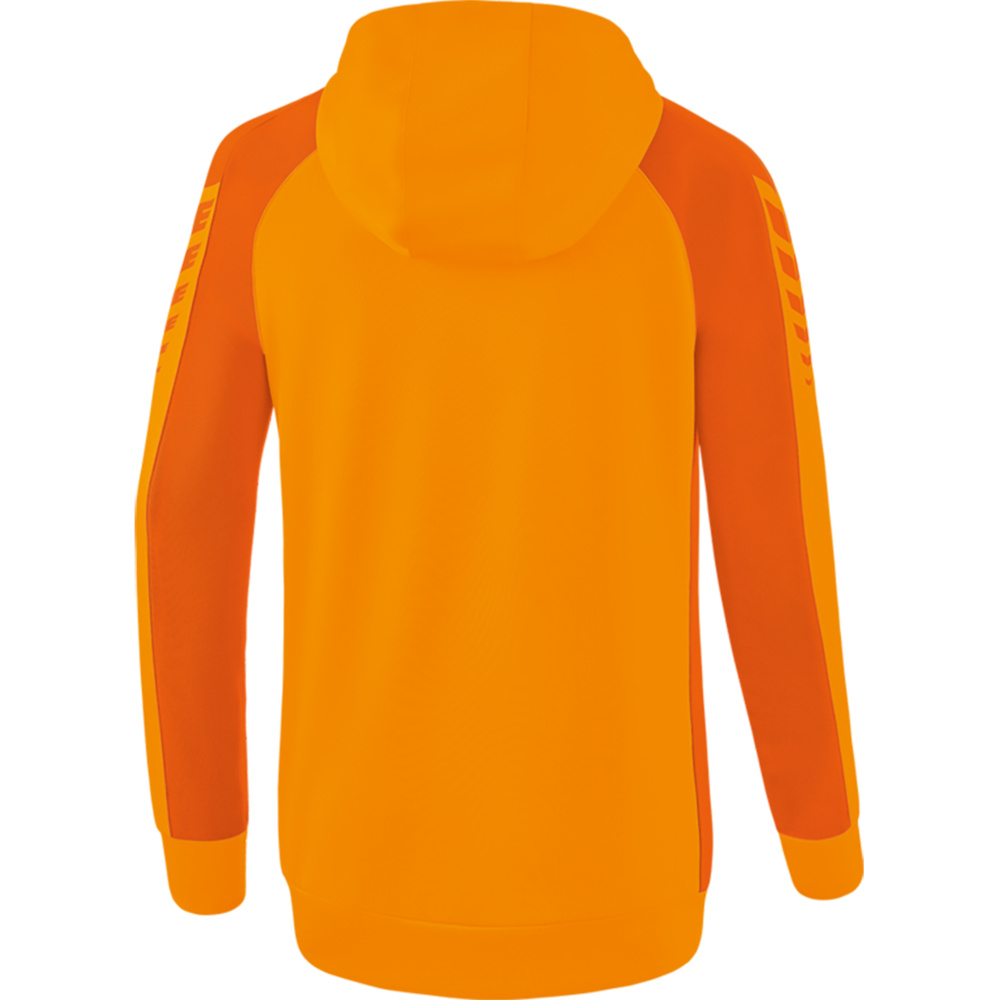 CHAQUETA DE ENTRENAMIENTO CON CAPUCHA ERIMA SIX WINGS, NARANJA-NARANJA MUJER. 