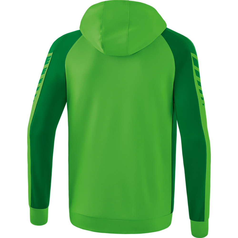 CHAQUETA DE ENTRENAMIENTO CON CAPUCHA ERIMA SIX WINGS, VERDE-ESMERALDA HOMBRE. 